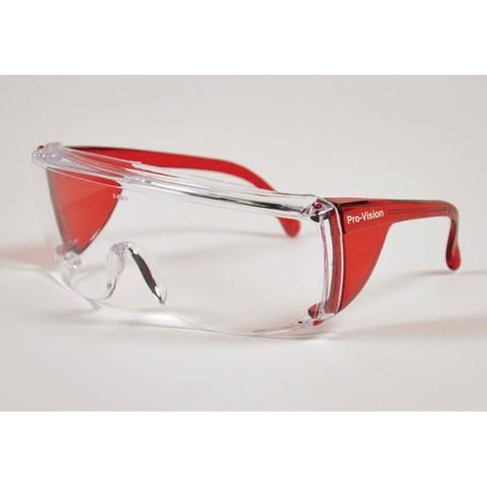 PAL3556R - ProVision® End-Fog Eyewear, Red Frame, Clear Lens