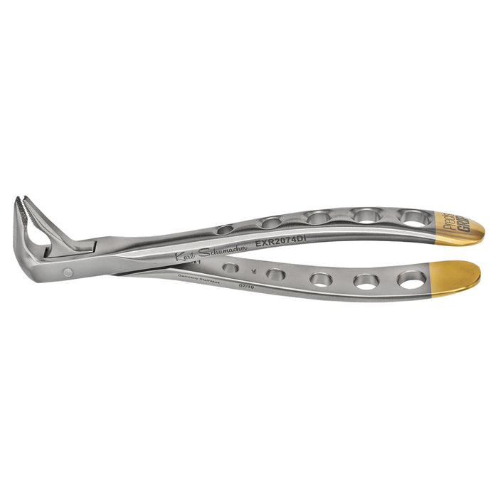 EXR2074DI - Lower Anterior PrecisGrip Forceps #2074DI, Diamond Tips