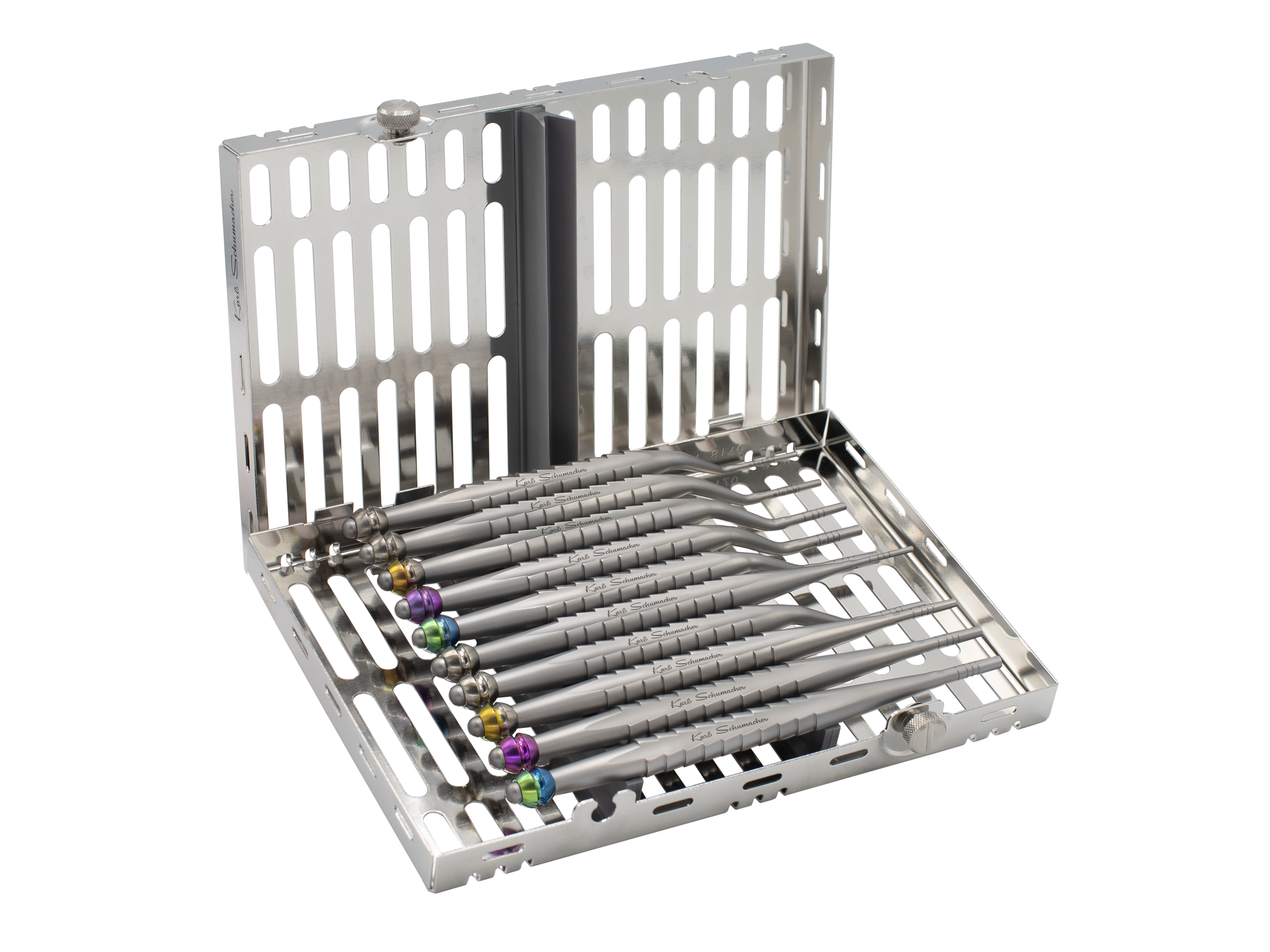 OSTSET10 - Set of 10 Bayonet Osteotomes (5 Concave, 5 Convex) with