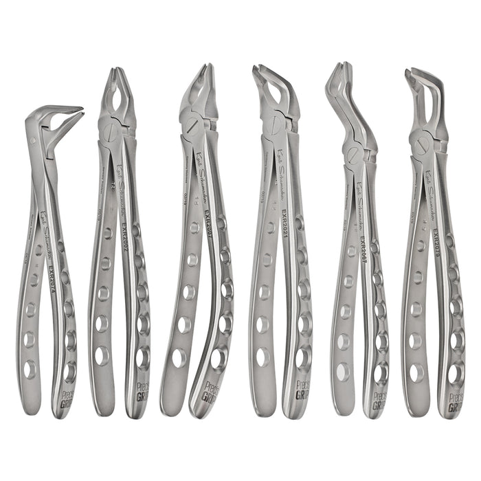 PGFSET6 - Full Set of 6 PrecisGrip Extraction Forceps, Standard Version