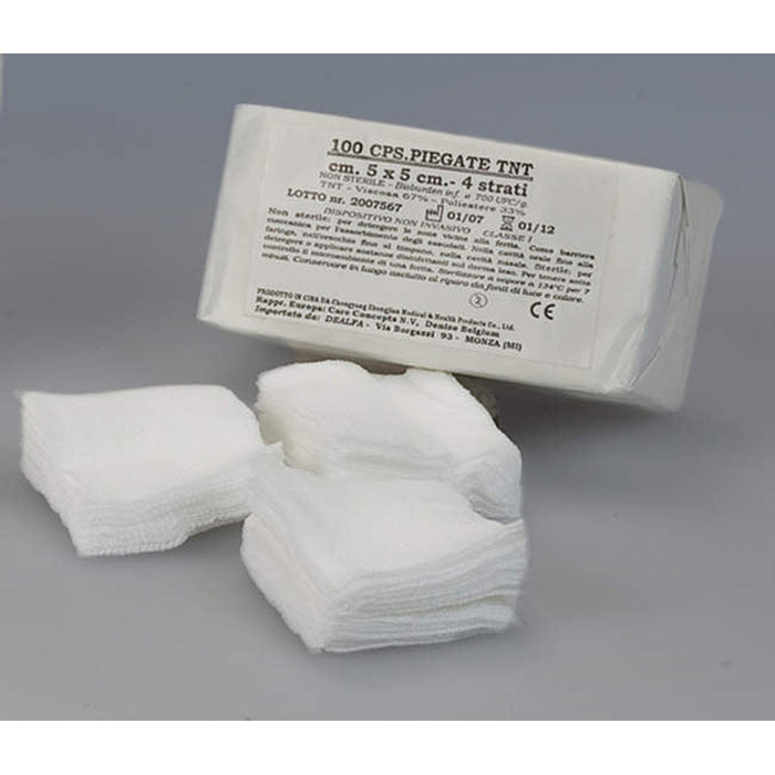 30.Z2011.00 - Folded gauzes 1.97"x1.97" 8-ply (non sterile cotton)