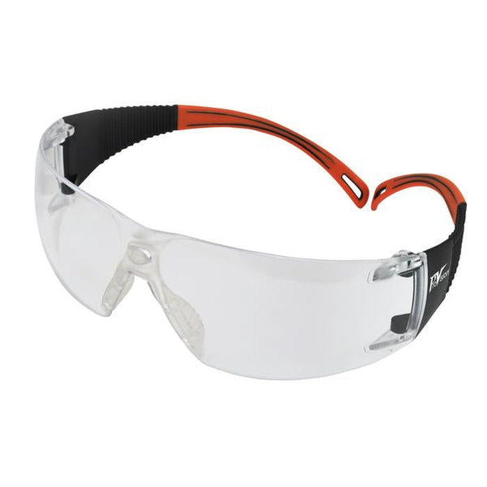 PAL3609OC - ProVision® Flexiwrap™, Black Frames / Orange Tips, Clear Lens