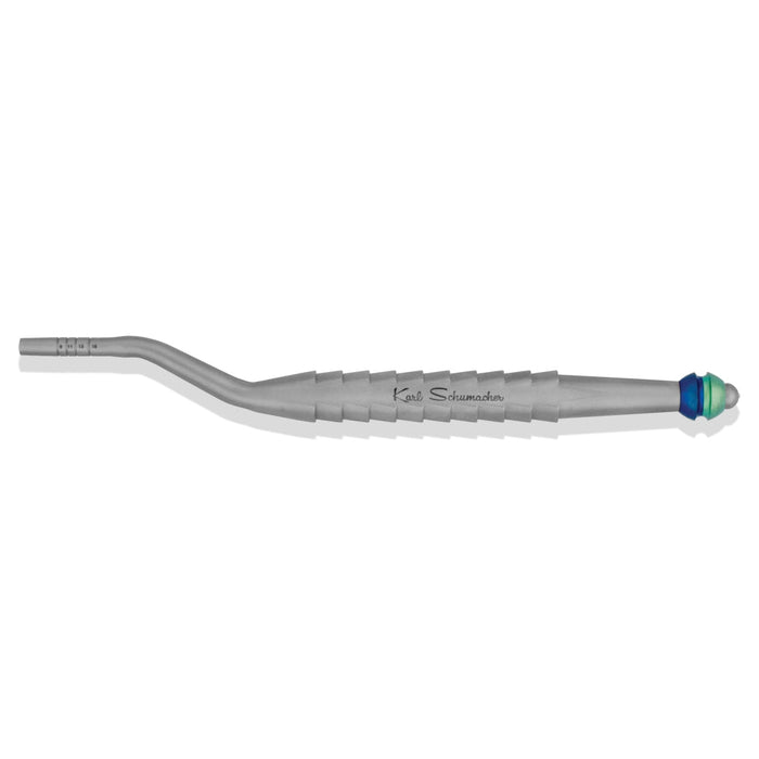 47.943.43 - Angled Concave Osteotome, Ø3.8-4.2mm, Blue/Green