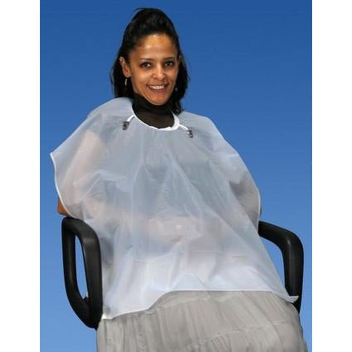 PAL0852 - Plastic Patient Throw, Waist Length, 27in. X 30in., Clear