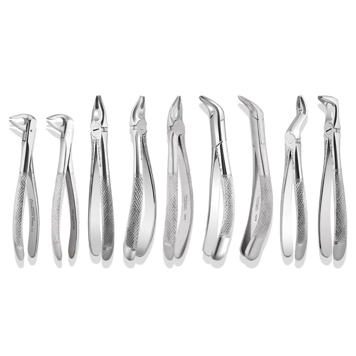 APICAL9 - Complete Set of 9 Apical Retention Forceps