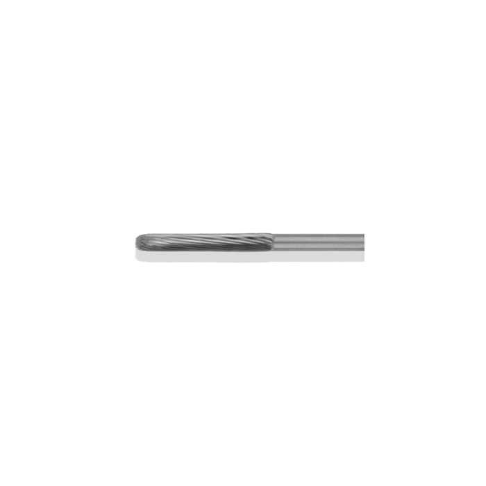 BCC2623X - Ø2.3mm Rounded Tip Cylinder Carbide Cutter, Cross Cut