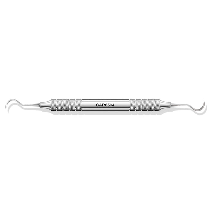 CAR6504 - Interproximal Carver #504, 1.5mm X 11mm Long Thin Sickle Blades, #6 Handle