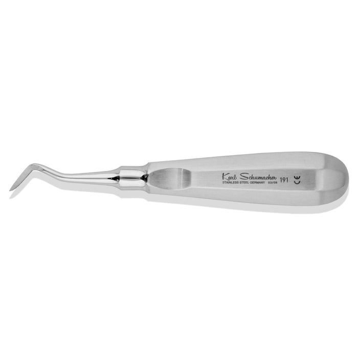 ELE0191 - Elevator #191, Right, Flat Pointed Tip, Bottom Serrated