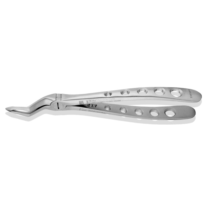 EXX1251E - Spade Upper Root Forceps #1251E, Serrated, Xcision