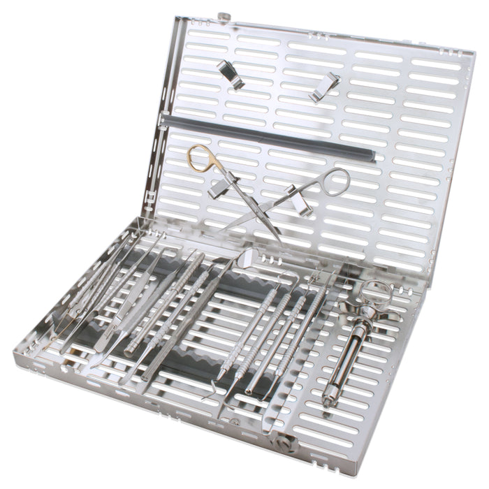 KIT0606 - Oral Plastic Surgery Kit #606, 15 Instruments w/ Large Cassette