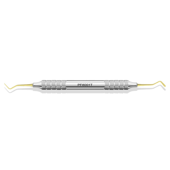 PFI6001T - TiNi Coated Composite Instrument #1-T, Perp., 7.5mm Long X 2.0mm Wide, Flared