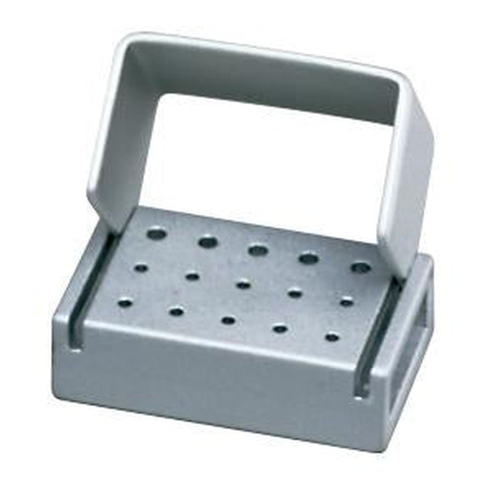 PAL0015CFG - Anodized Aluminum Bur Block, 15 Hole, Friction Grip (FG)