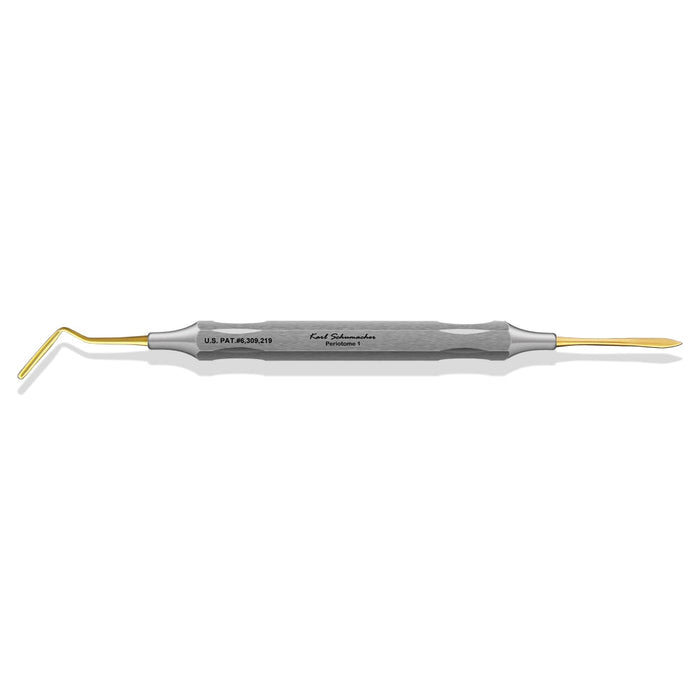 TOME1 - TiNi Coated Periotome #1, Anterior, Straight Blade / Socket Expander